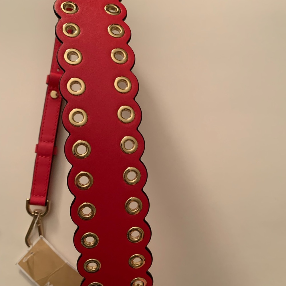 Michael Kors bag hot pink Barbie leather guitar (replacement) shoulder strap NWT